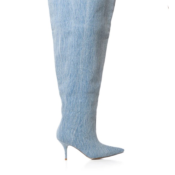 Azalea Wang Amby- Denim Boot - Picture 3 of 9